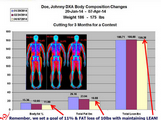 With our DXA Comparison Tool we convert gms to lbs and can easily compare your scans. 
