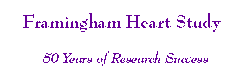 Framingham Heart Study, Celebrating over 50 Years of Research Success