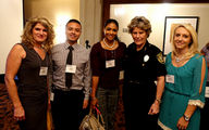 Inside Outside Clients Jody Ognowski and Mary Mendez, our Interns Haley Titsworth and Gilbert Vazquez with Bexar County Sherrif Susan Pamerleau who was a speaker at the Impact Event concerning Violence and Women at The Plaza Club.