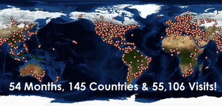 145 Countries!  They love us!  137 this time last year!