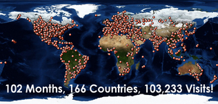 166 Countries, They Love Us!