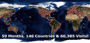 143 Countries!  They love us around the world!!!