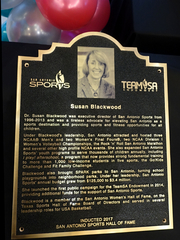 Congrats to Dr. Susan Blackwood on her induction to the San Antonio Sports Hall of Fame Class of 2017!