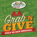 Inside Outside bought several Grab and Give Bags at Sprouts for the Food Bank!